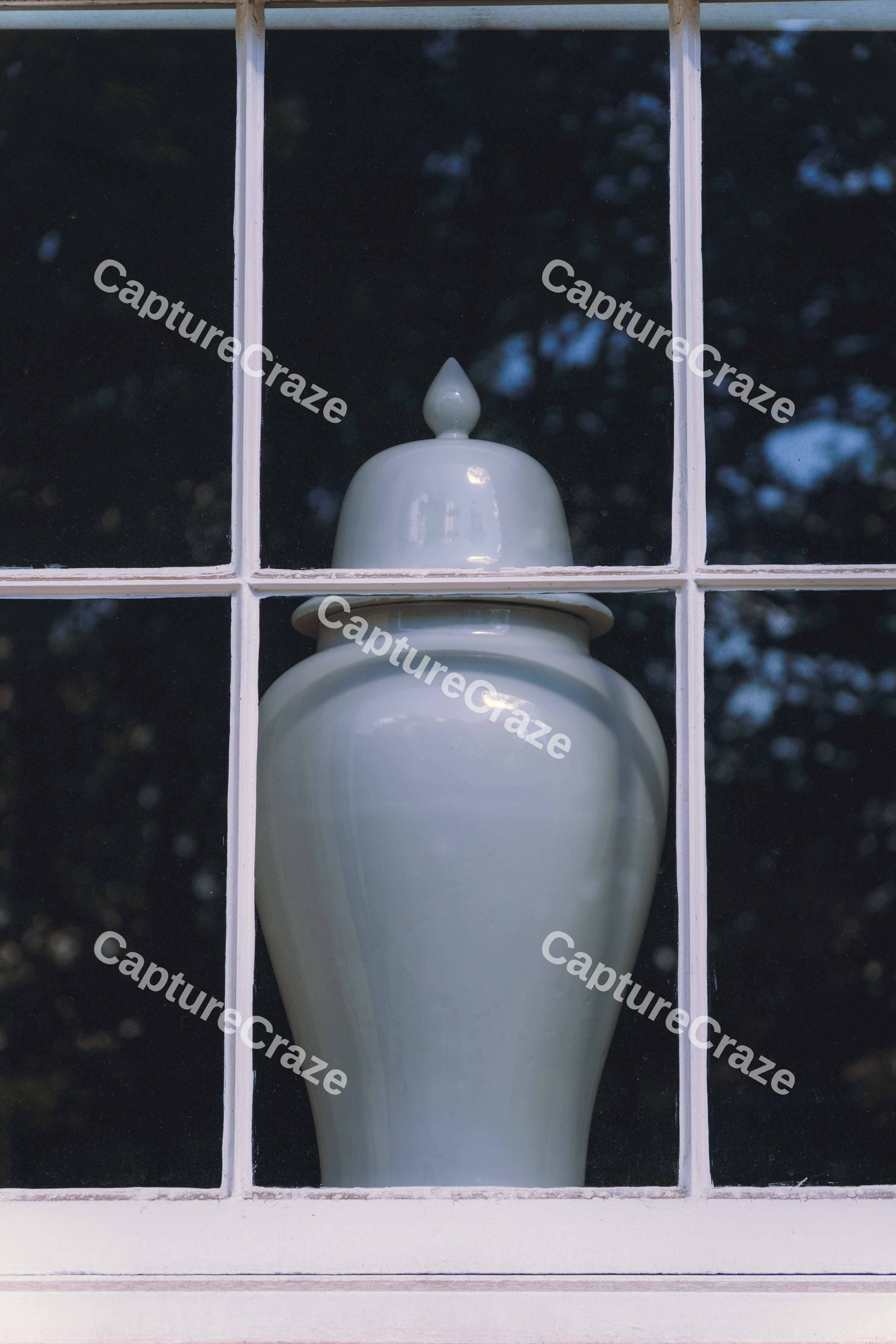 Urn In Window (Close up)